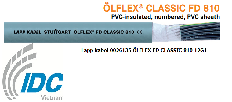 Lapp kabel 0026135 ÖLFLEX FD CLASSIC 810 12G1